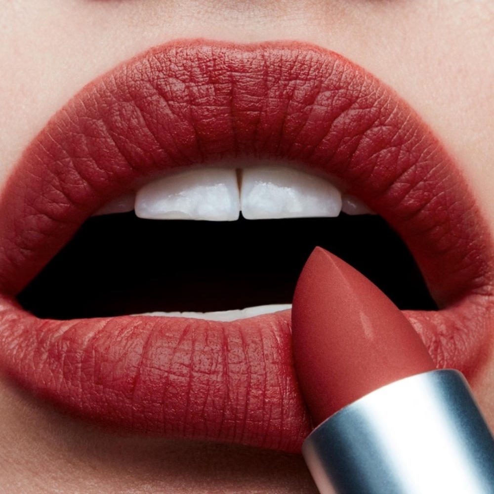 MAC Cosmetics Powder Kiss Lipstick in 316 Devoted to Chili